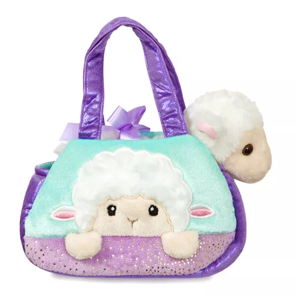 Fancy Pals: bárány plüssfigura táskában - 20 cm