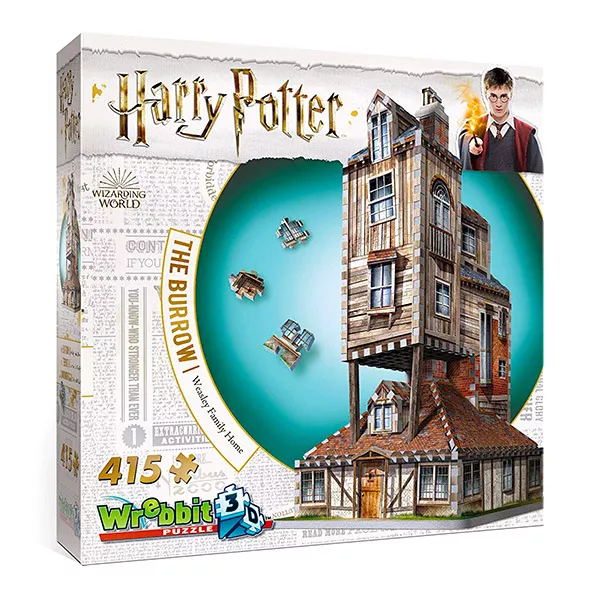 Harry Potter: The Burrow - puzzle 3D cu 415 piese