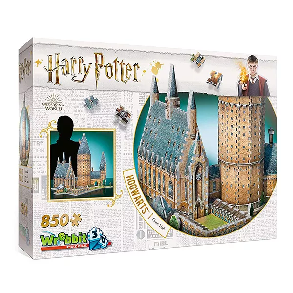 Harry Potter: Hogwarts Great Hall - puzzle 3D cu 850 piese