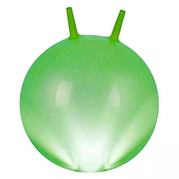 Minge de sărit cu LED - verde, 45-50 cm