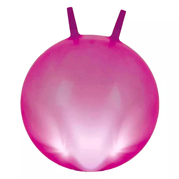 Minge de sărit cu LED - roz, 45-50 cm