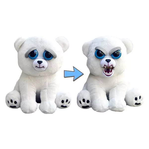 Feisty Pets: jegesmedve különleges plüssfigura - 22 cm