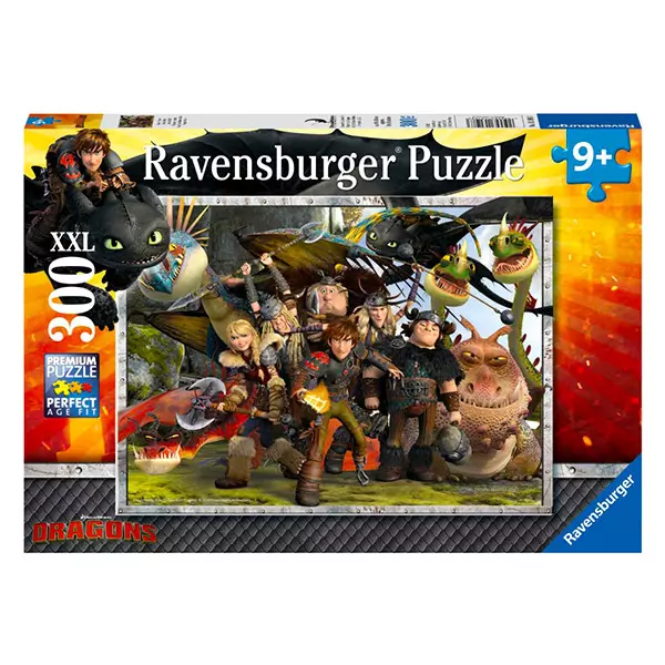 Ravensburger: Cum să-ţi dresezi dragonul 3 - puzzle XXL cu 300 piese