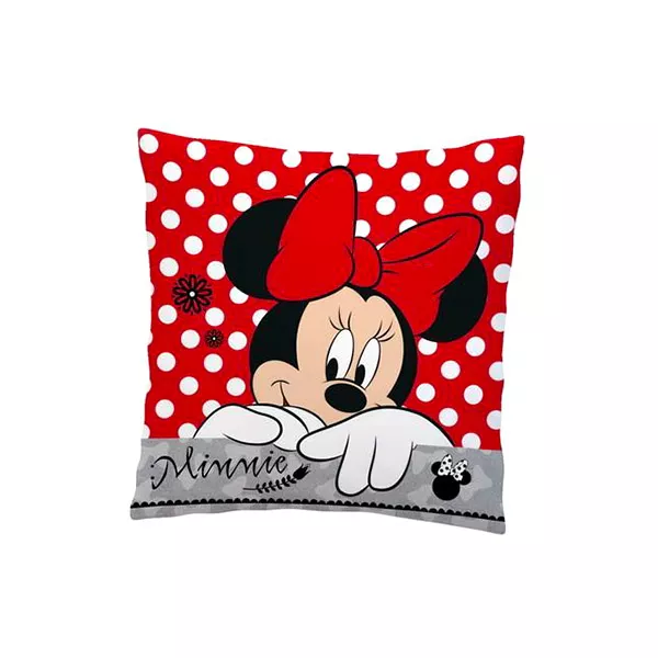 Minnie Mouse: pernă decorativă cu buline - 35 x 35 cm