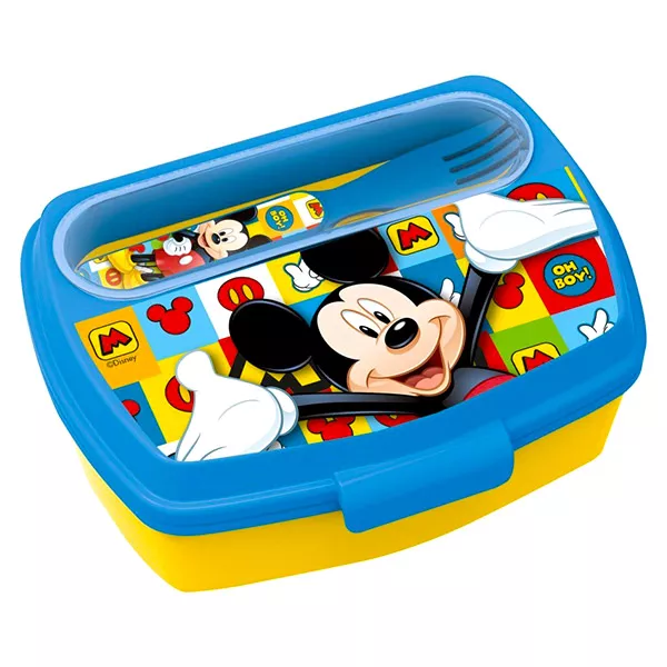 Mickey Mouse: cute de prânz cu cuţit şi furculiţă 