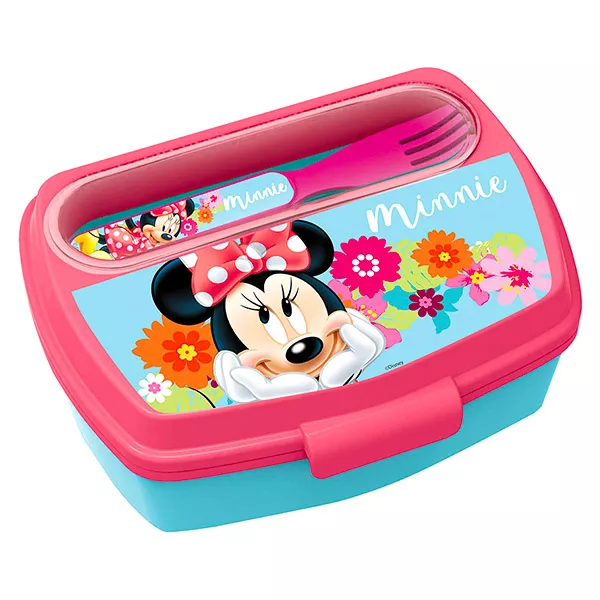 Minnie Mouse: cute de prânz cu cuţit şi furculiţă 