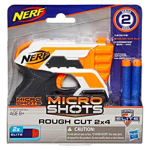 NERF: Microshots Rough Cut 2x4 pistol de jucărie