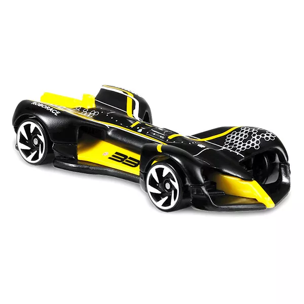 Hot Wheels Race Day: Roborace Robocar kisautó - fekete-sárga 