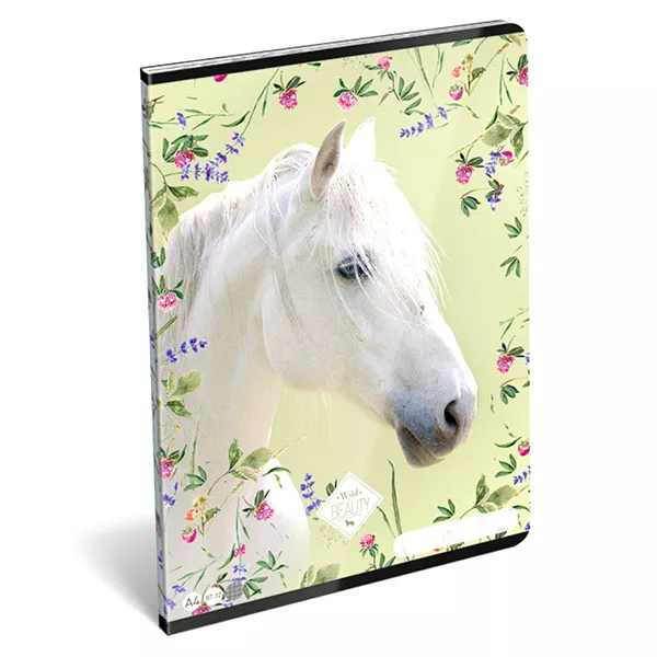 Wild Beauty lovas, négyzetrácsos füzet - A4, 87-32