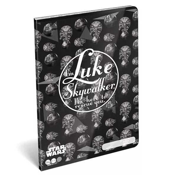 Star Wars: Luke Skywalker caiet cu pătrăţele - A4, 87-32