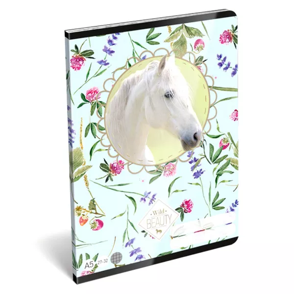 Wild Beauty lovas négyzetrácsos füzet - A5, 27-32