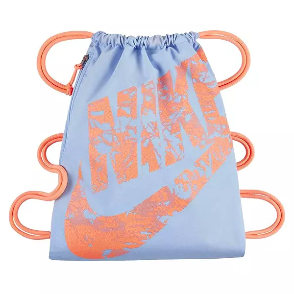 Nike: sac de umăr sport - albastru deschis-portocaliu neon