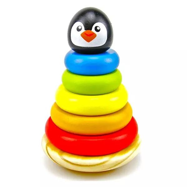 Pingvines szivárvány fejlesztő játék 