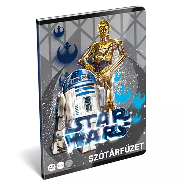 Star Wars: R2D2 és C-3PO mintás szótár füzet - A5, 31-32