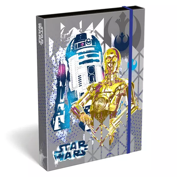 Star Wars: R2D2 és C-3PO mintás füzetbox - A4