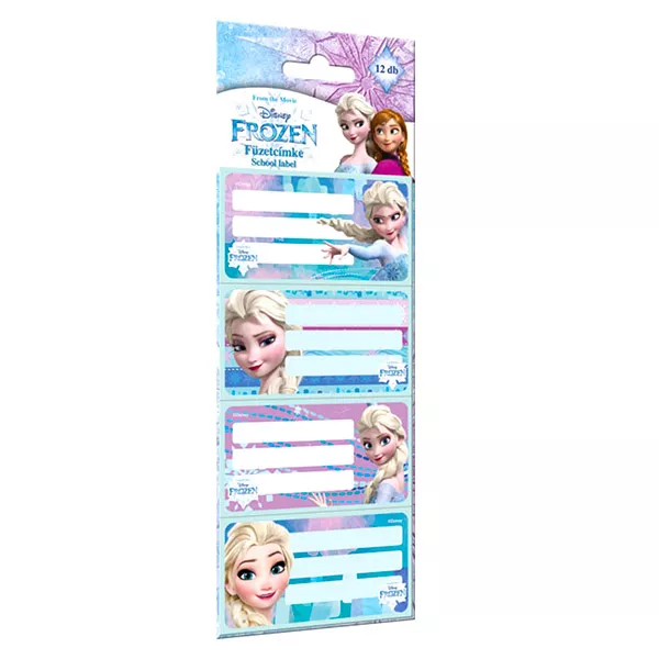 Prinţesele Disney: Frozen etichete caiete - 12 buc.