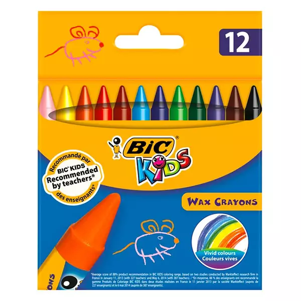 BIC Kids: 12 darabos zsírkréta szett