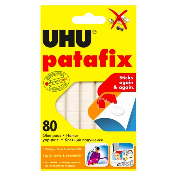 UHU Patafix 80 buc. lipici pentru plastilină - alb
