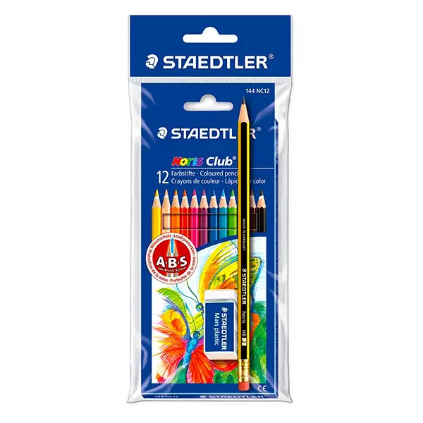 Staedtler: 12 darabos színes ceruza - ajándék grafitceruzával és radírral
