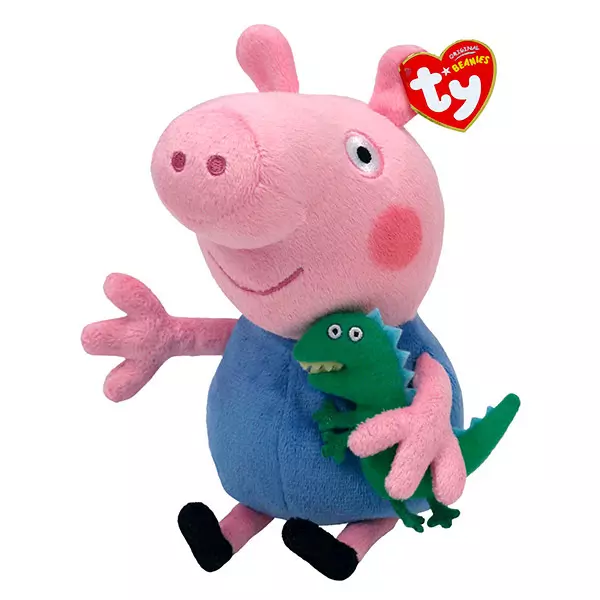 TY BeanieBabies: Peppa Pig - gigurina George de pluş