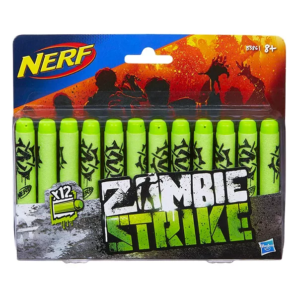 NERF: Zombie Strike set muniţie de rezervă - 12 buc.