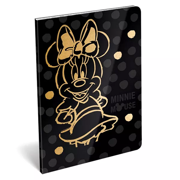 Minnie Mouse: caiet cu pătrăţele - A4, 87-32, negru