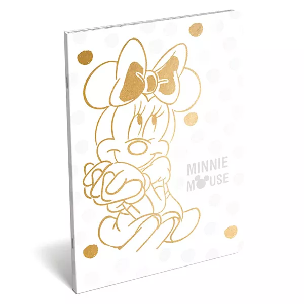 Minnie egér mintás négyzetrácsos füzet - A4, 87-32, fehér