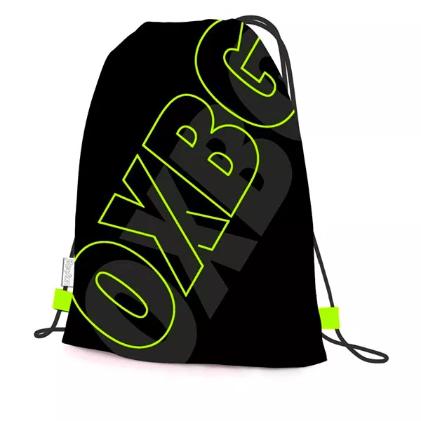 Oxybag: sac de umăr sport - negru-verde neon