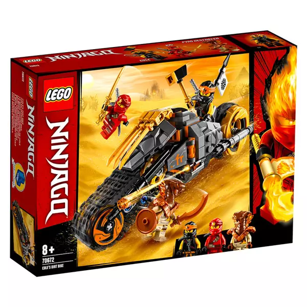LEGO Ninjago: Motocicleta de teren a lui Cole - 70672