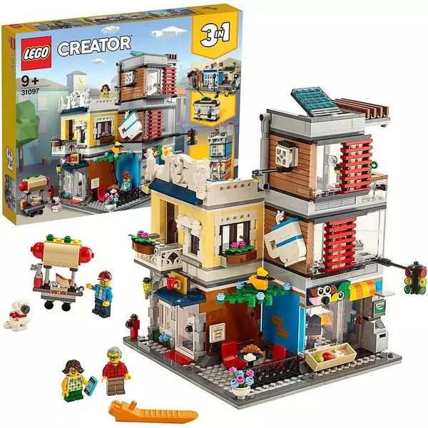 LEGO Creator: Városi kisállat kereskedés és kávézó 31097 