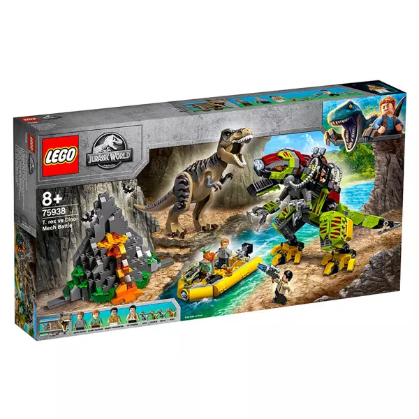 LEGO Jurassic World: T. rex és Dino-Mech csatája 75938 