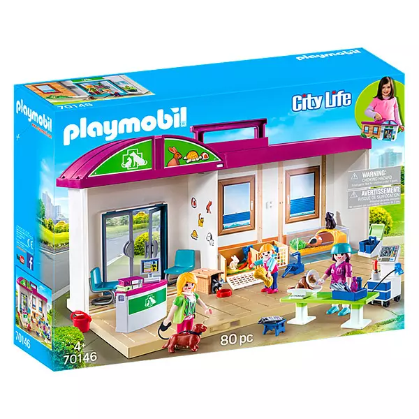 Playmobil: hordozható állatklinika - 70146