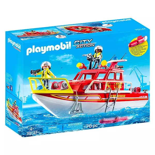 Playmobil: tűzoltóhajó - 70147