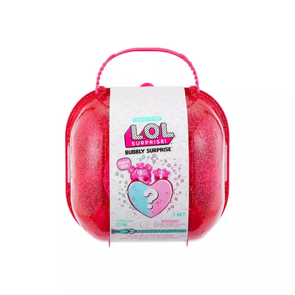 L.O.L Surprise: Bubbly meglepetés csomag bőröndben - rózsaszín 