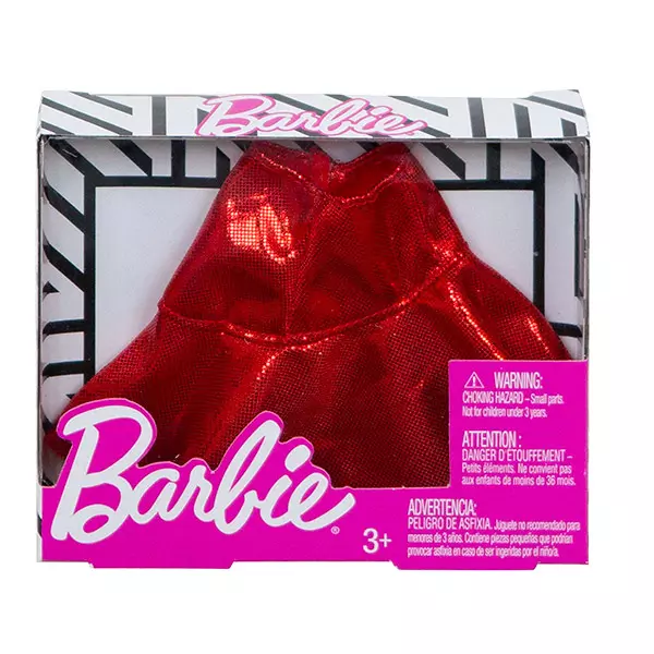 Barbie kiegészítők: piros szoknya