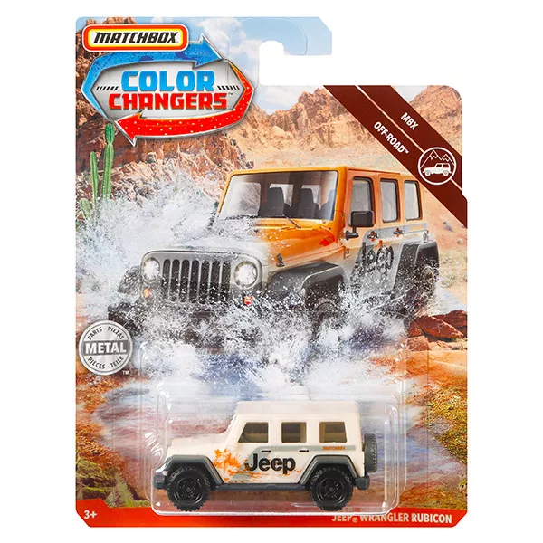Matchbox Color Changers: Maşinuţă Jeep Wrangler Rubicon