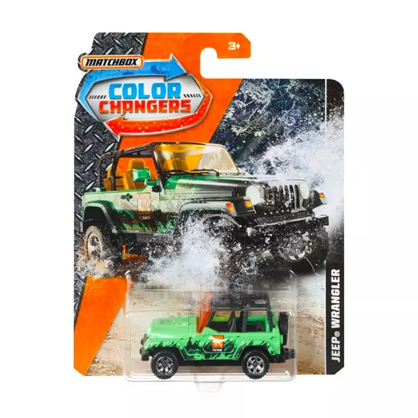 Matchbox Color Changers: Jeep Wrangler kisautó 
