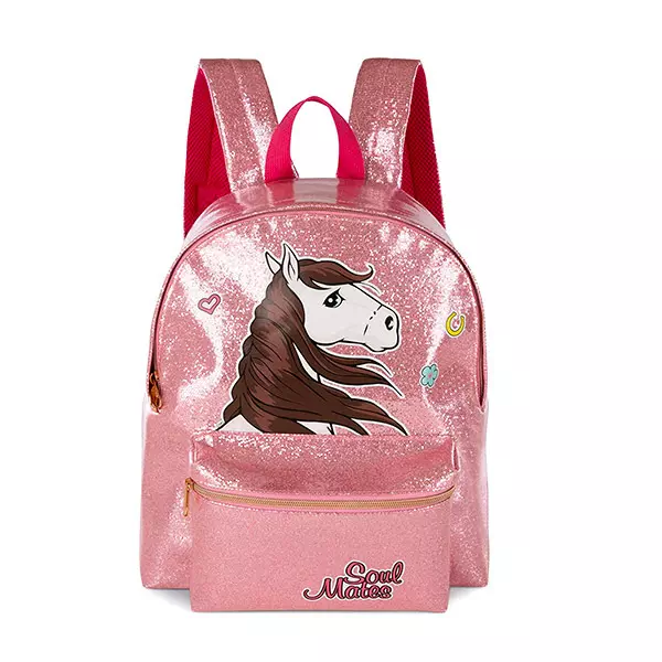 Nici: Soul Mates lovas, csillogó hátizsák - rózsaszín