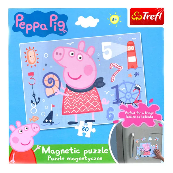 Peppa Pig: puzzle magnetic cu 30 de piese