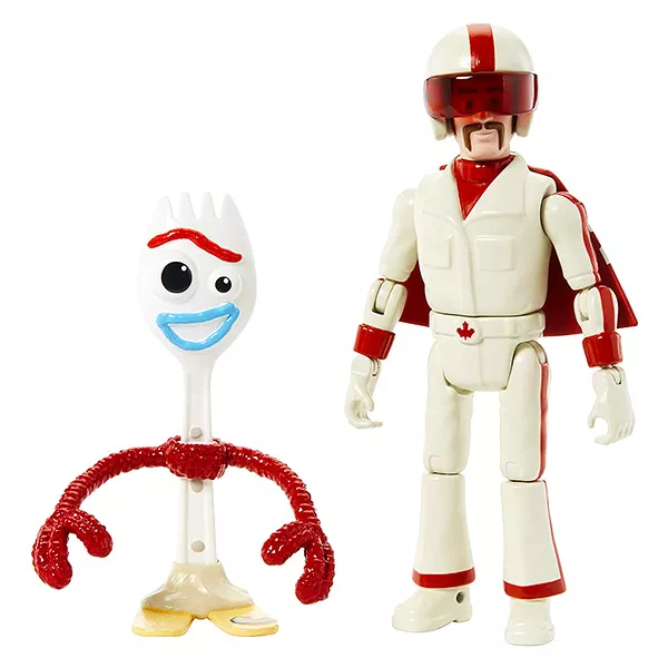 Toy Story 4: Forky és Duke Caboom figura - 14 cm
