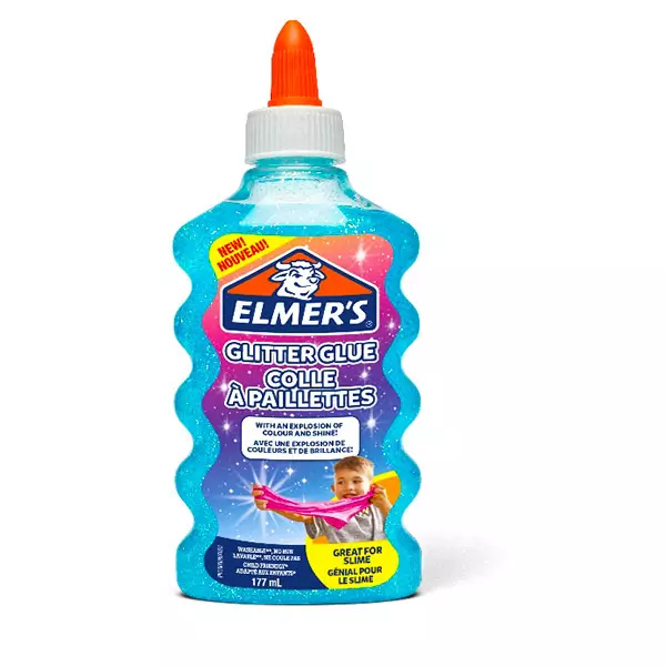 Elmer's: Glitteres ragasztó - 177 ml, kék