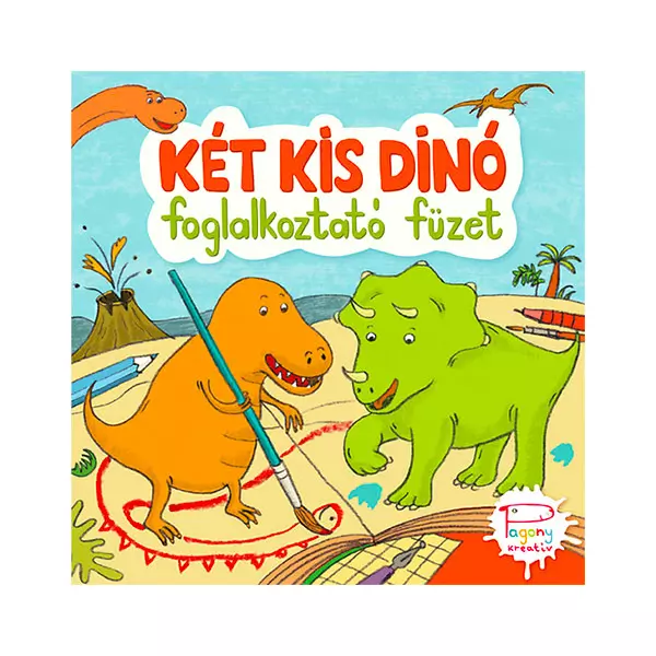 Carte educativă Kőszeghy Csilla Doi dinozauri mici - în limba maghiară