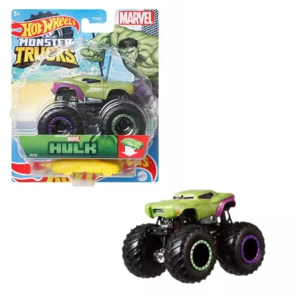 Hot Wheels Monster Trucks: Maşinuţa Marvel Hulk