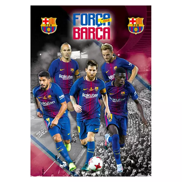 FC Bacelona: vonalas füzet - A4, többféle