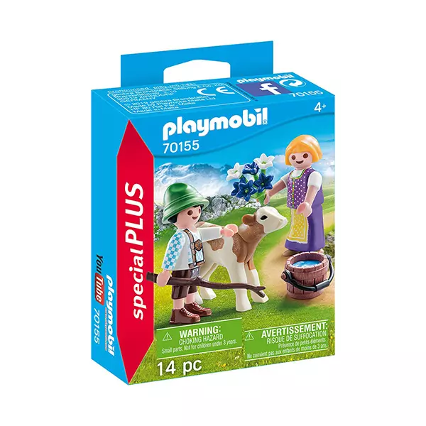 Playmobil Special Plus - Copii cu vițel 70155