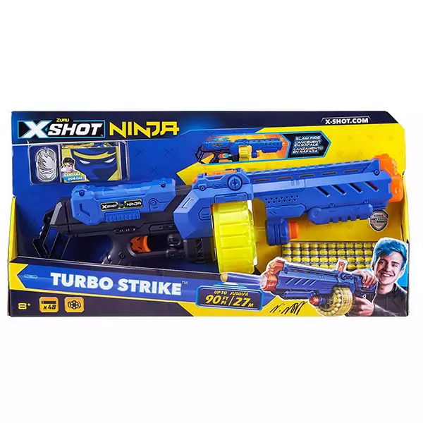 Armă de jucărie X-Shot Ninja cu tambur rotativ, Zuru