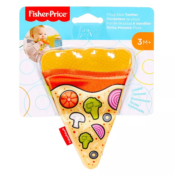 Jucărie bebeluş Dentiţie felie pizza, Fisher-Price