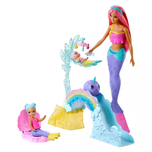 Barbie Dreamtopia: bébiszitter játékszett