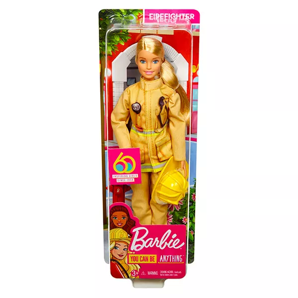 Barbie: 60. évfordulós karrierbabák - tűzoltó baba