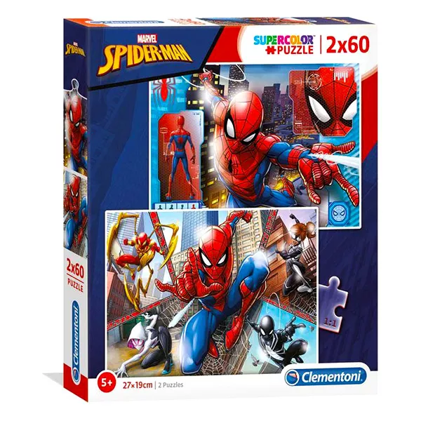 Puzzle Clementoni, Spider-Man - 2 x 60 piese